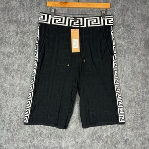 Prestige Original Black Geometric Shorts Size L
